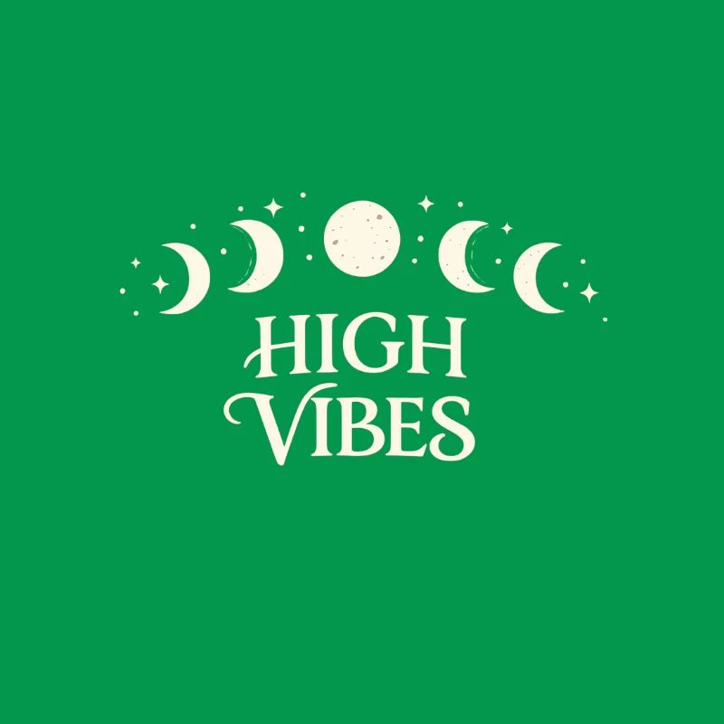 High Vibes Moon Phases Pattern