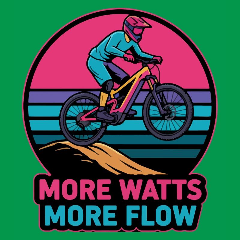 Retro E-MTB Sunset Plus de Watts Plus de Débit