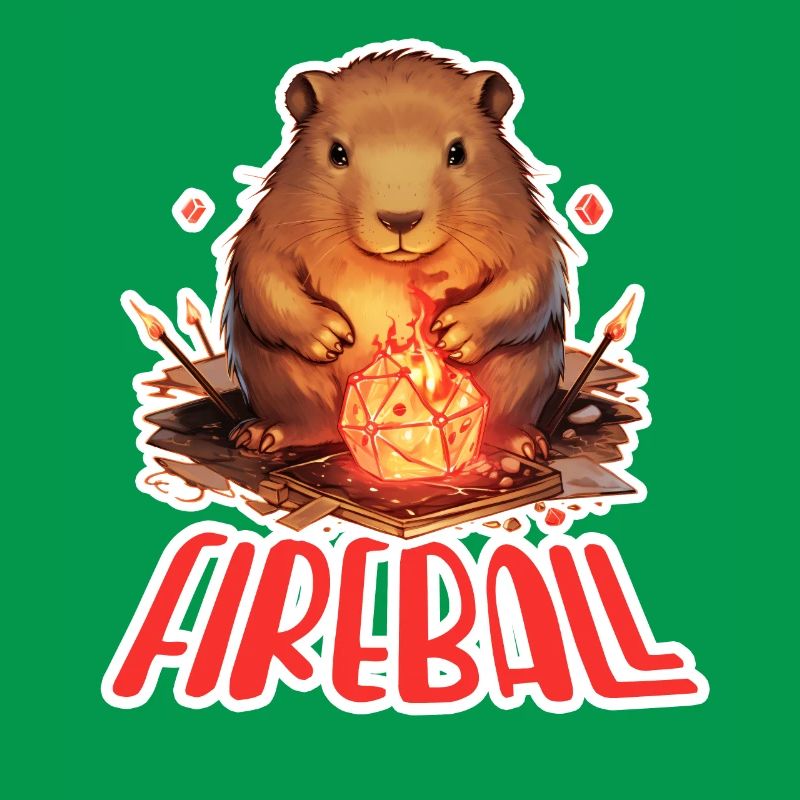 Capybara Mage – Conception de RPG boule de feu