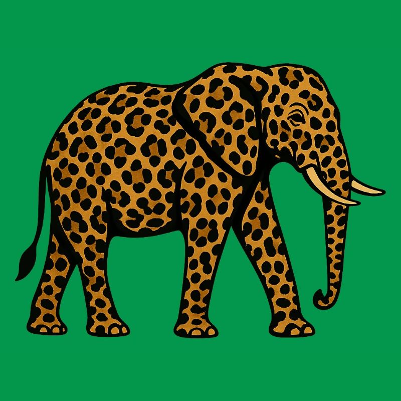 Leopard Elephant Pattern