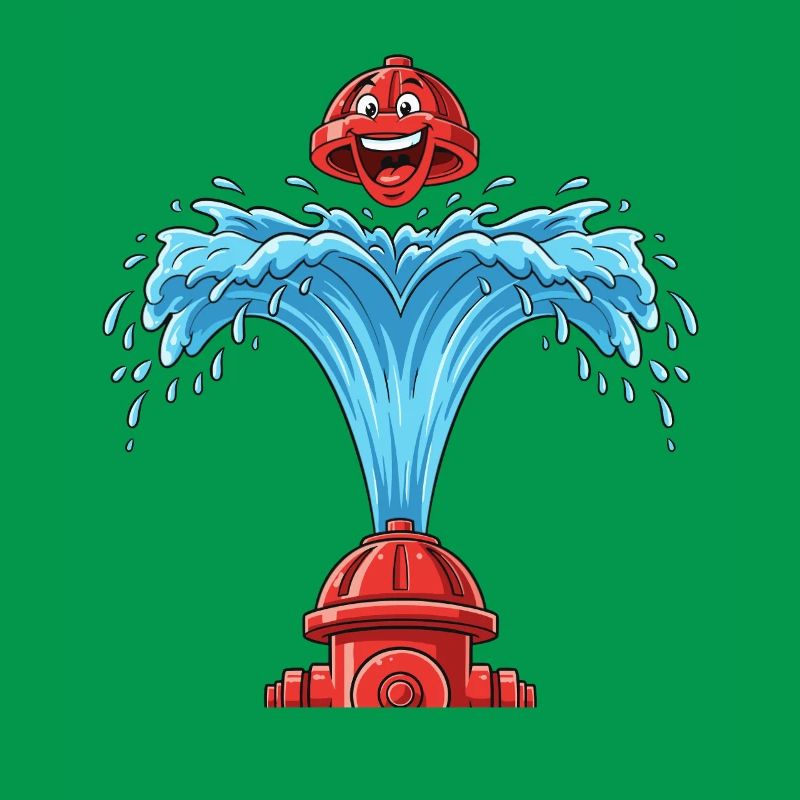Heart bubbles from hydrant