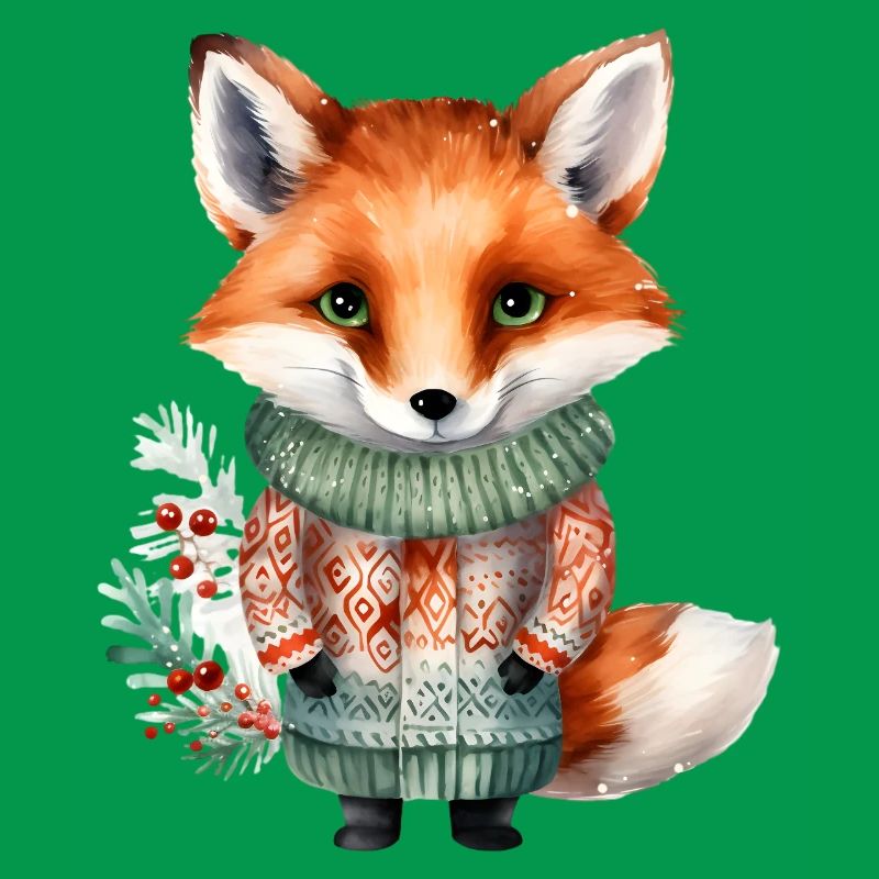 Winterfuchs im Pullover