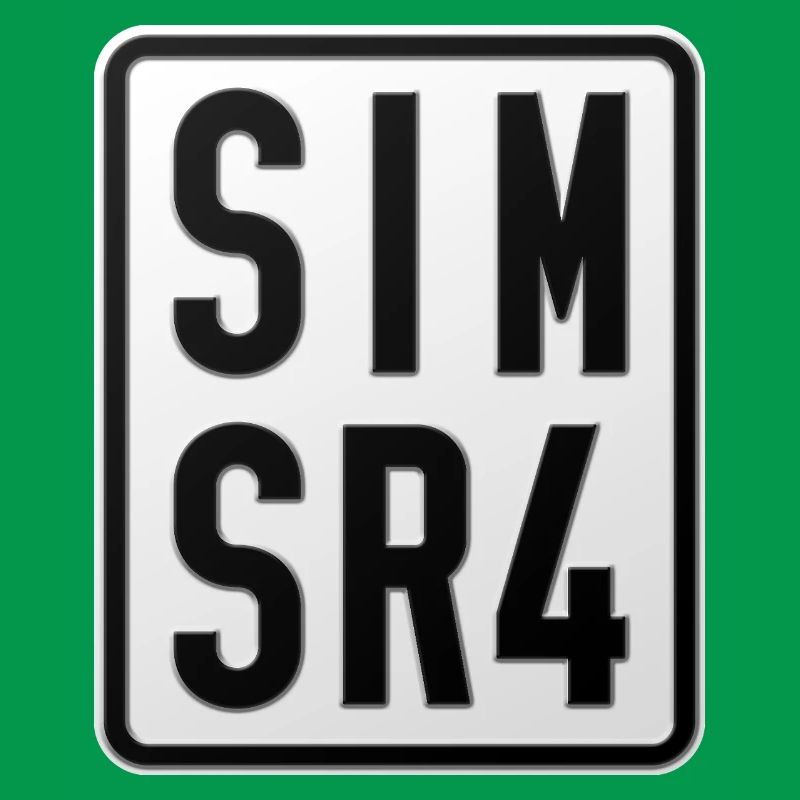 Plaque d’immatriculation du cyclomoteur Simson SR4