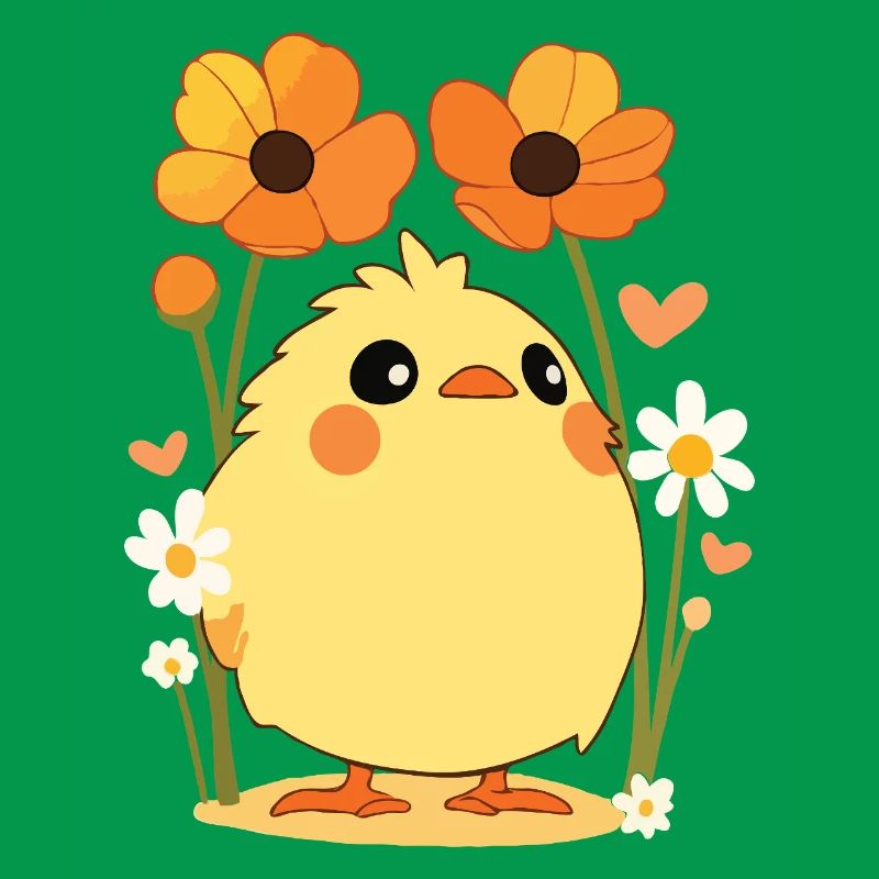 Happy Easter Easter Chick Vintage