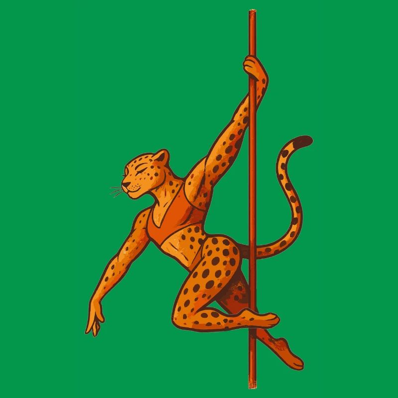 Pole dance Léopard Pole Dancer Cadeau