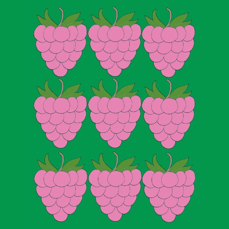 Raspberry Grid Pattern