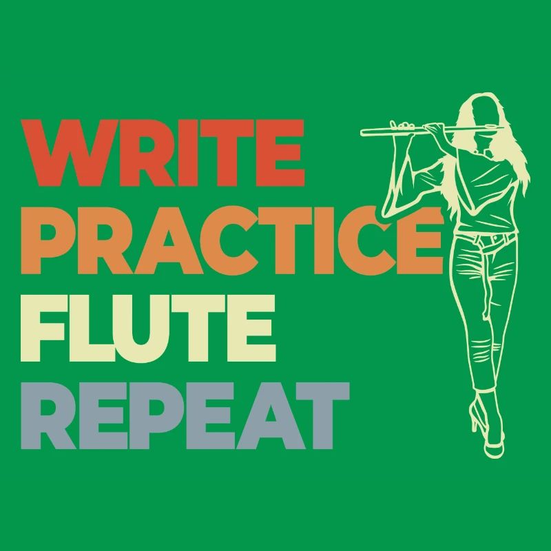 Write Practice Flute Repeat