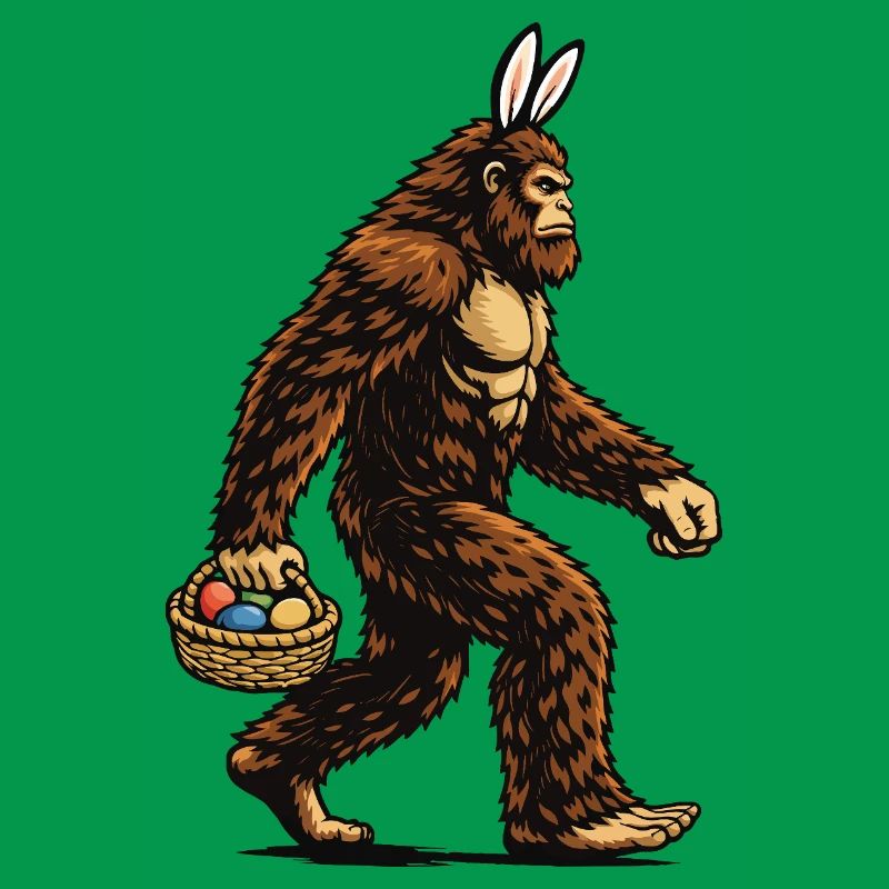Bigfoot Easter Eggs Funny Sasquatch Hunter