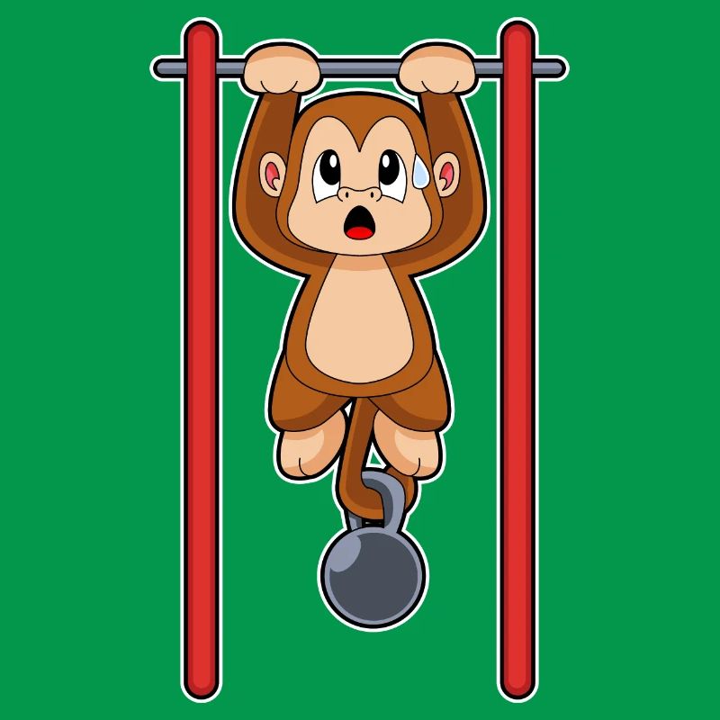 Monkey Bodybuilder Pull-ups Bodybuilding