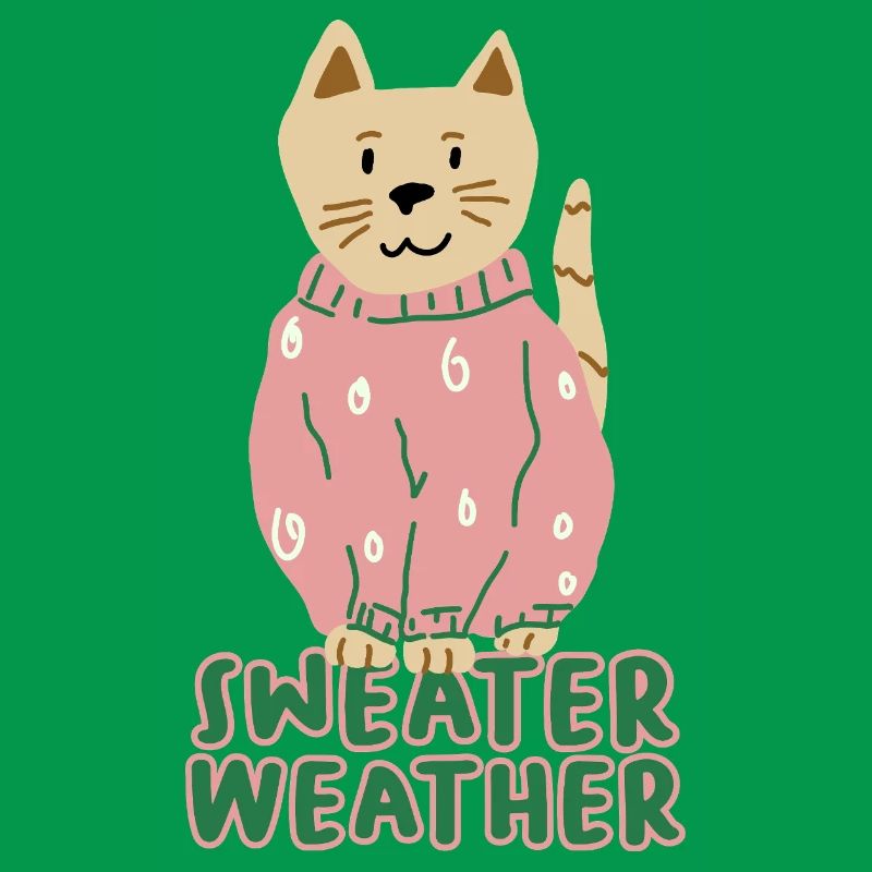 Chat en pull rose – Temps de pull