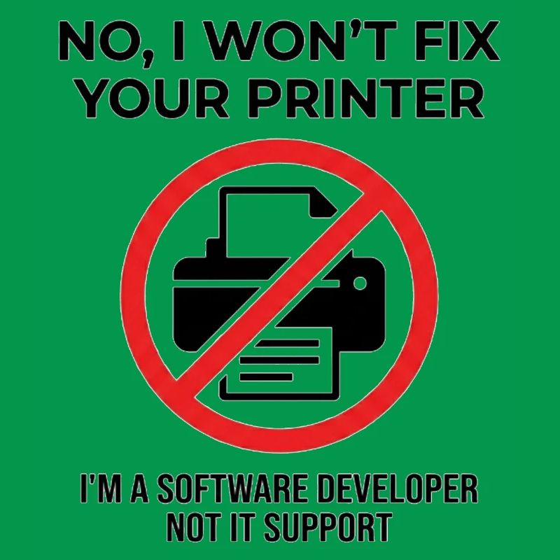 Programmeur : pas support informatique