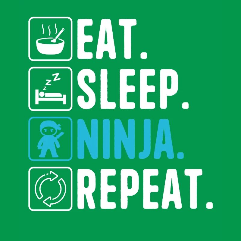 Eat Sleep Ninja Repeat Ninja Karate Boy Ninja