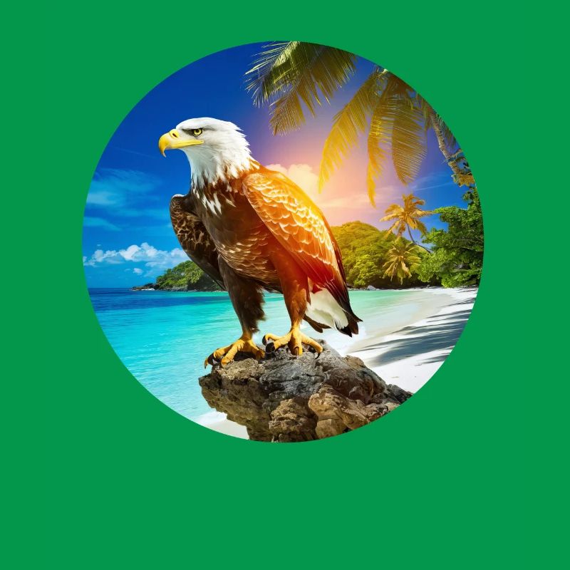 Eagle à Eagle Beach Aruba vacances d’été