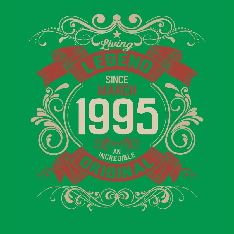 30. Geburtstag Geschenk Mann Original März 1995