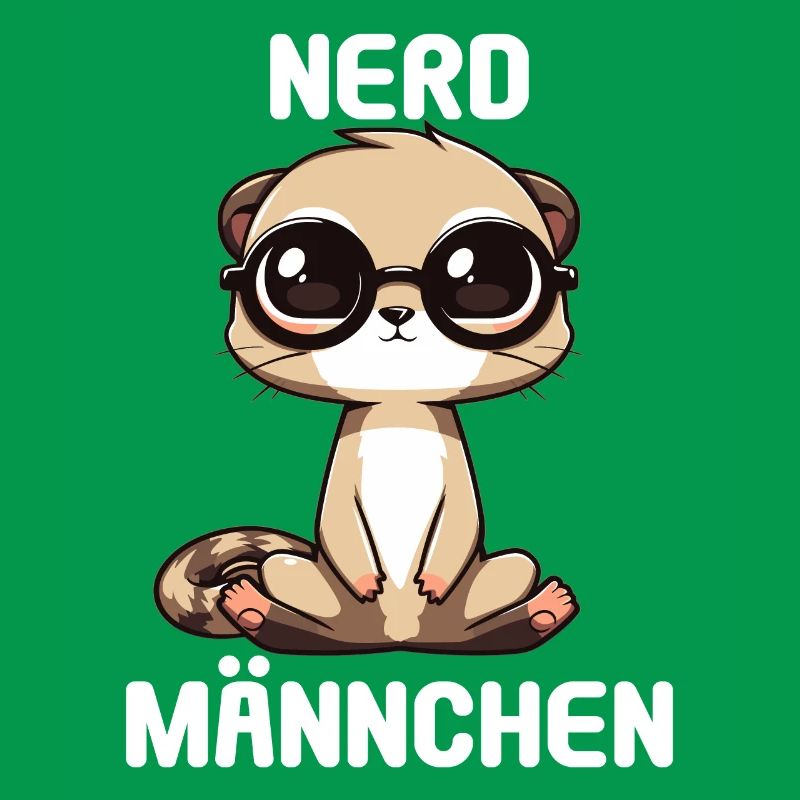 Nerdmännchen Junge Jungen Erdmännchen Nerdy Nerd