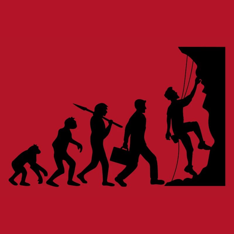 evolution evolution born steep wall climbs