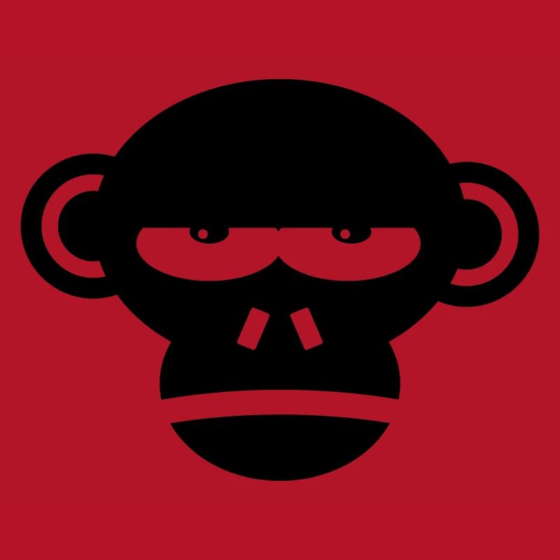 Grumpy Monkey Face Affe Geschenk Geschenkidee