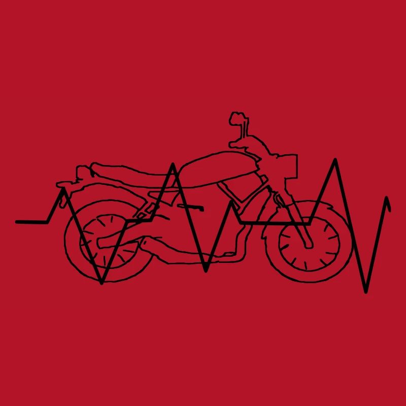 Motorrad Herzfrequenz Geschenk Geschenkidee