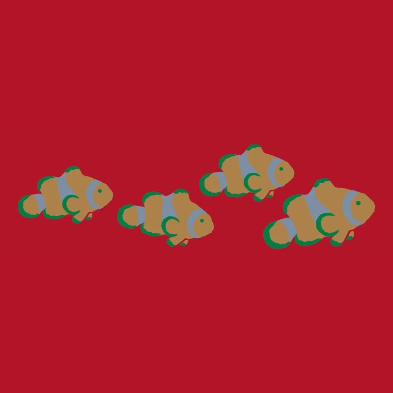 Clownfisch Schwarm