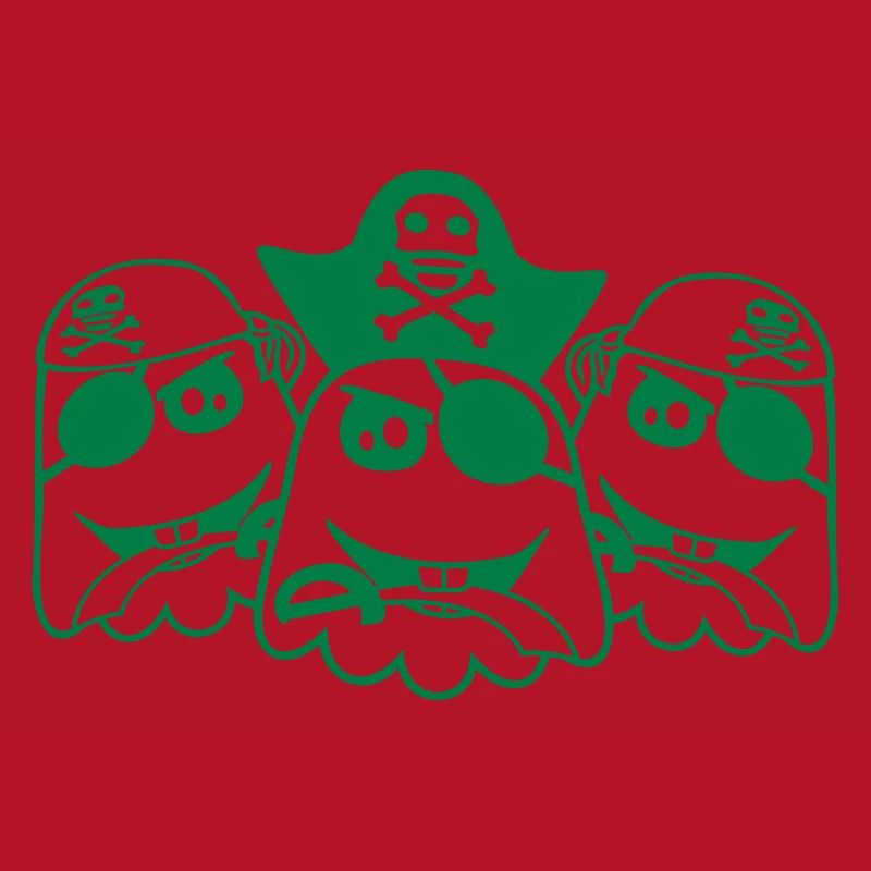 3 Pirate Ghosts Ghosts Funny Evil Halloween