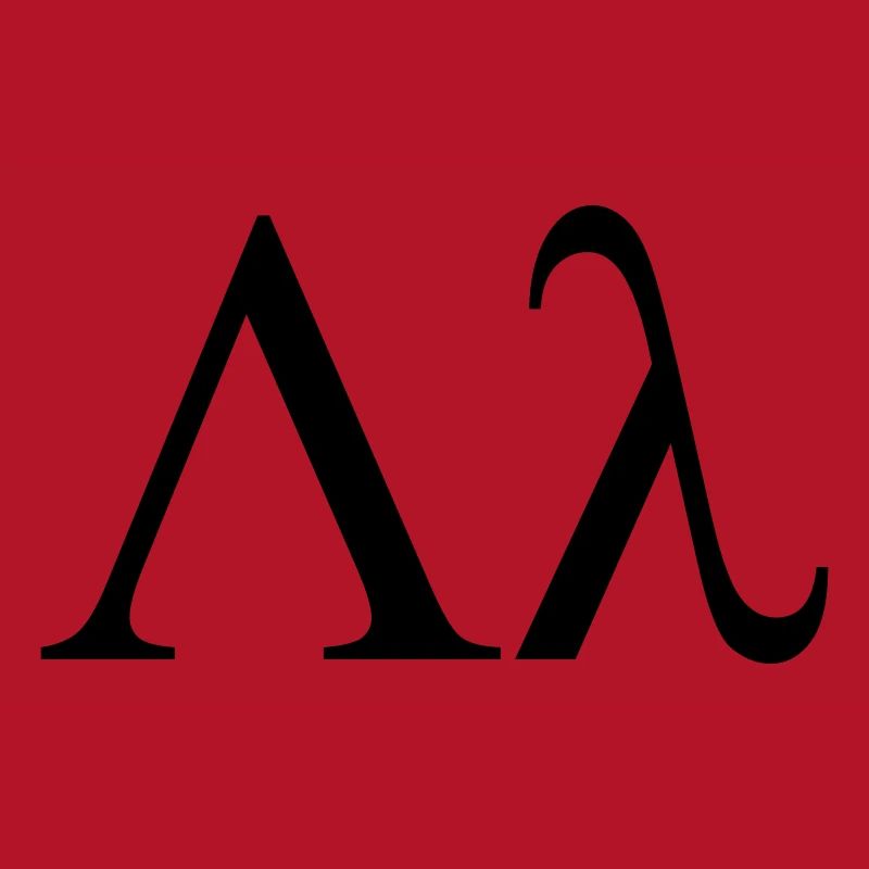 lettre grecque lambda utilisé par les maisons de