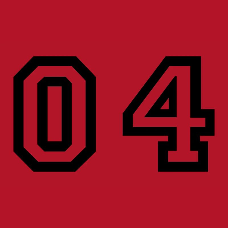number - 04 - zero four