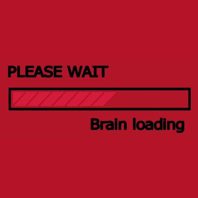 Please wait Brain loading progress bar Loading Bar