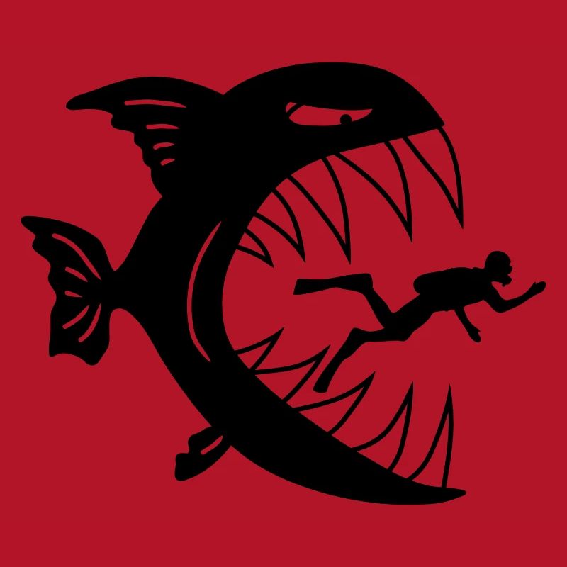 Monster Fish Eats Diver