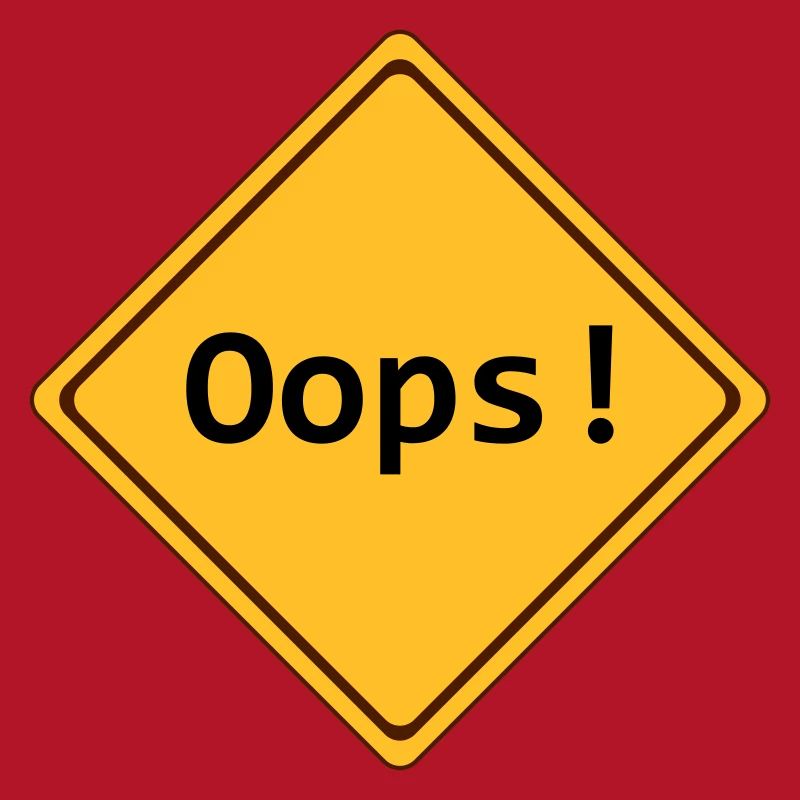 error, oops !, customizable