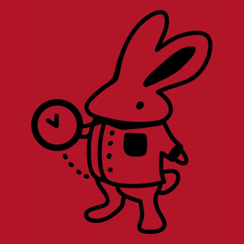 Rabbit + Clock - Line