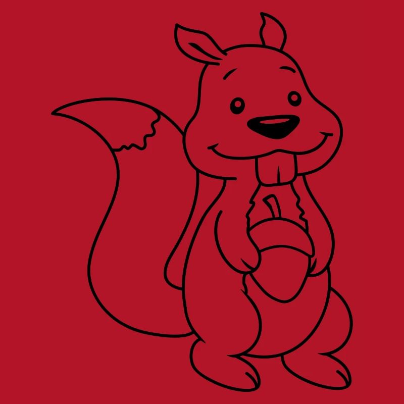 Nuss Comic Eichhörnchen