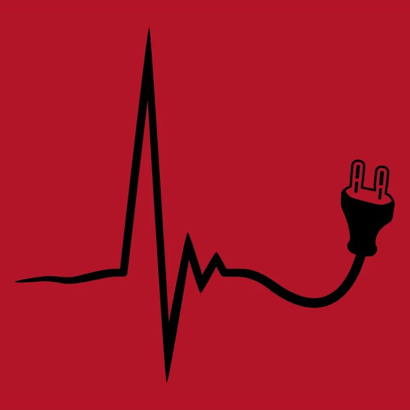 heartbeat current line plug power socket connect p