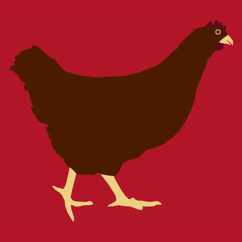Running chicken hen