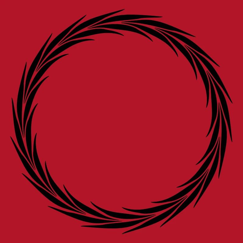 laurel wreath frame circle round design logo text