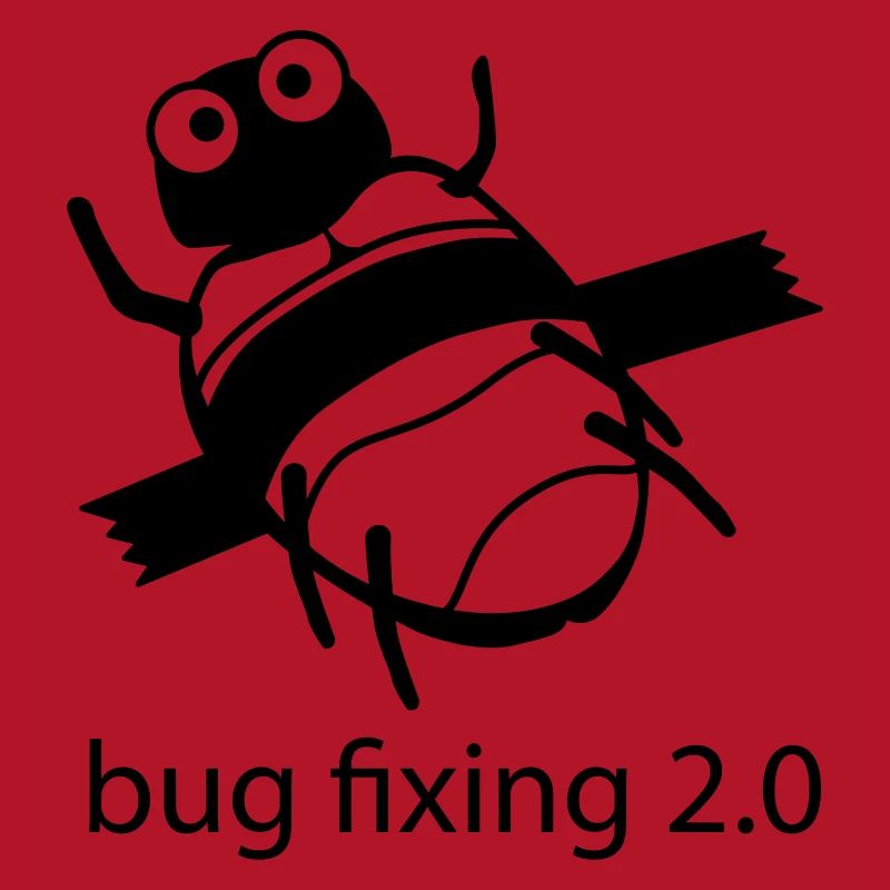 bug fixing einfarbig