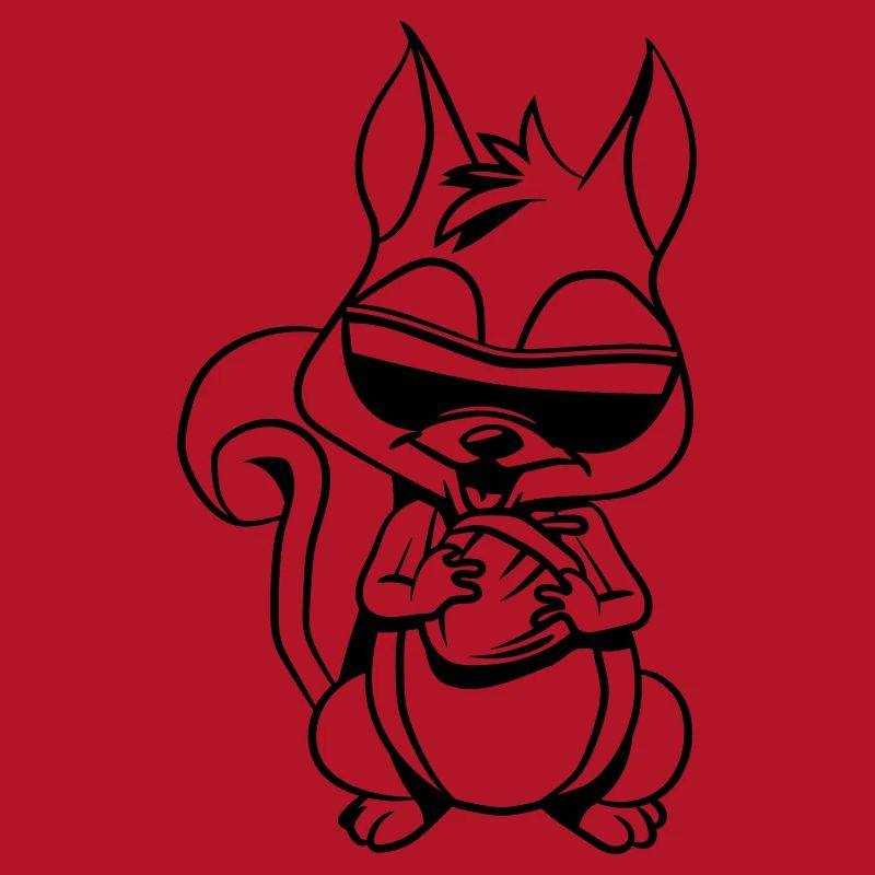 Squirrel feeding joy sunglasses