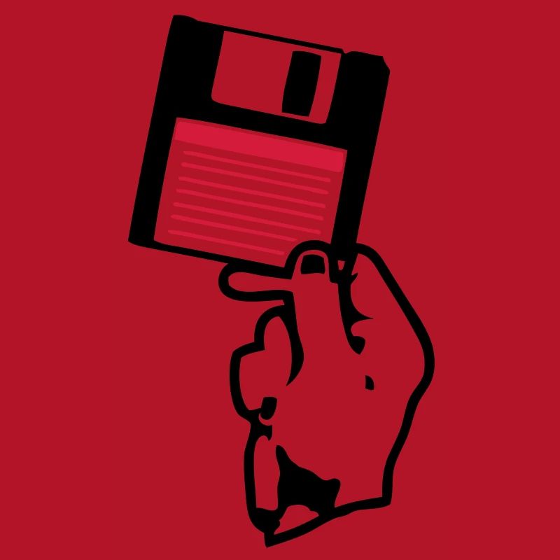 floppy disk scheibe disco hand hand