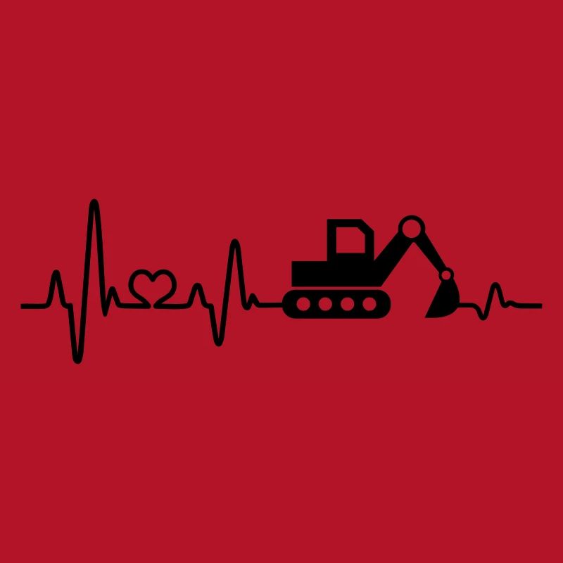 Bagger Baustelle Bauarbeiter Baggerfahrer Geschenk