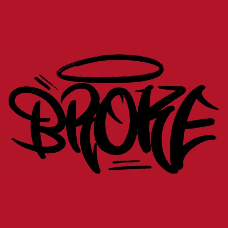 Style de conception de graffiti brisé