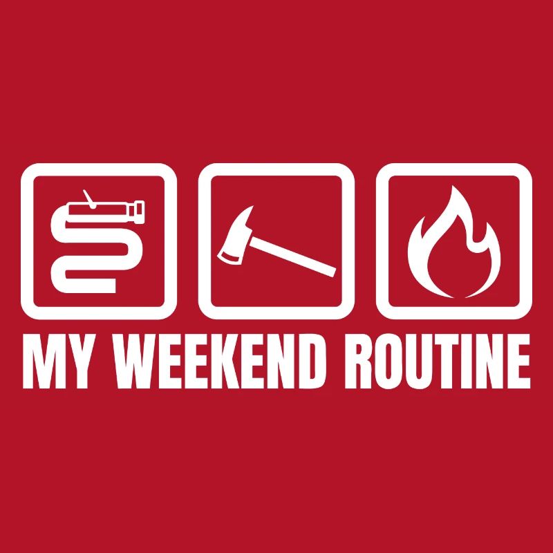 Brigade de pompiers de routine du week-end