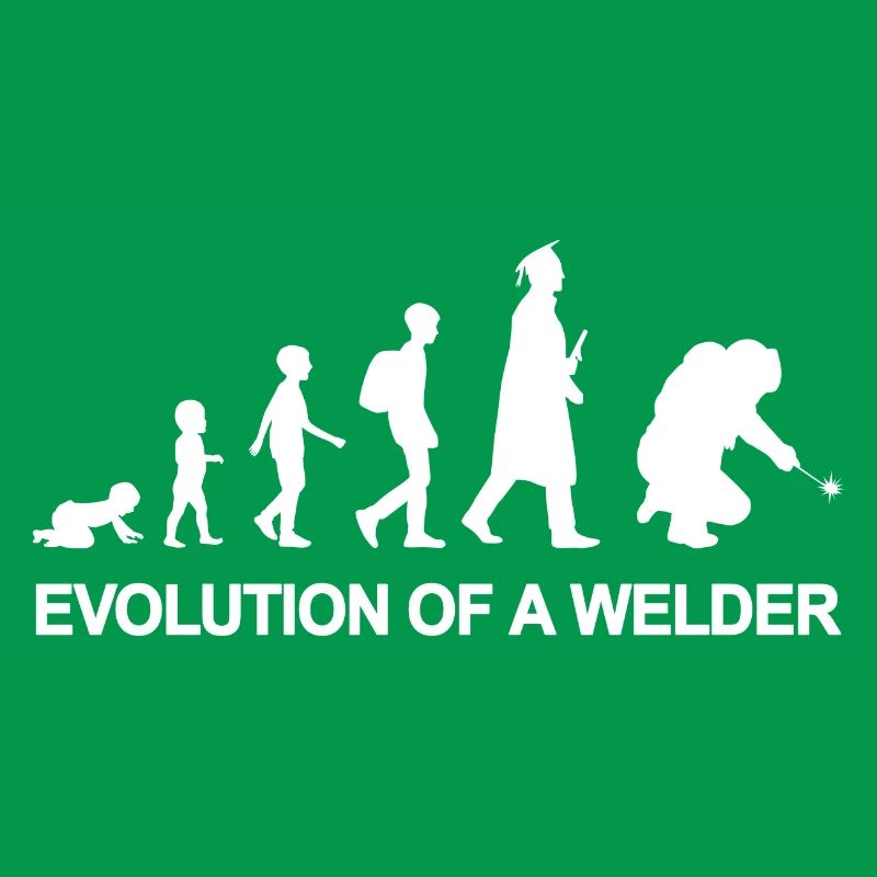 Evolution eines Schweißers