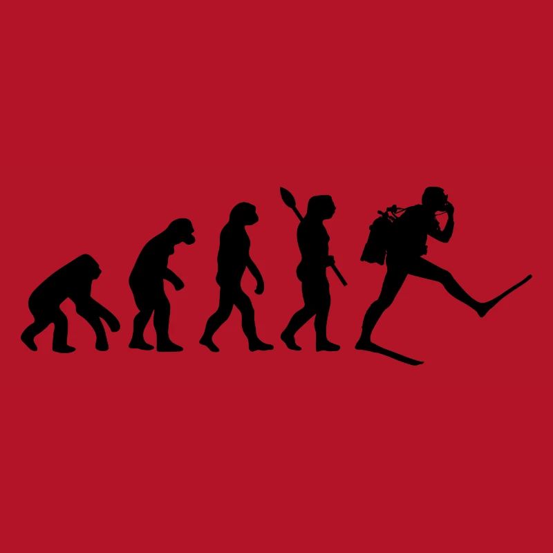 Scuba Diver Funny Human Evolution