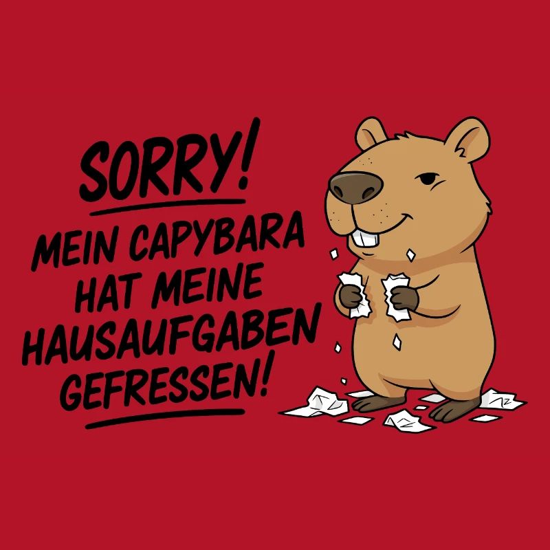 Pardon! Capybara a mangé mes devoirs