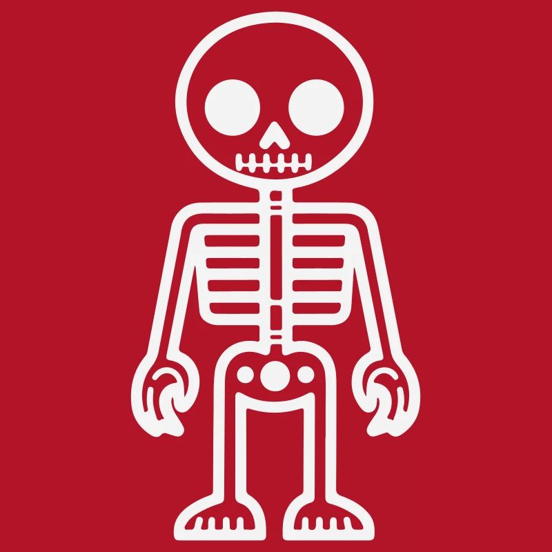 Retro-style skeleton design