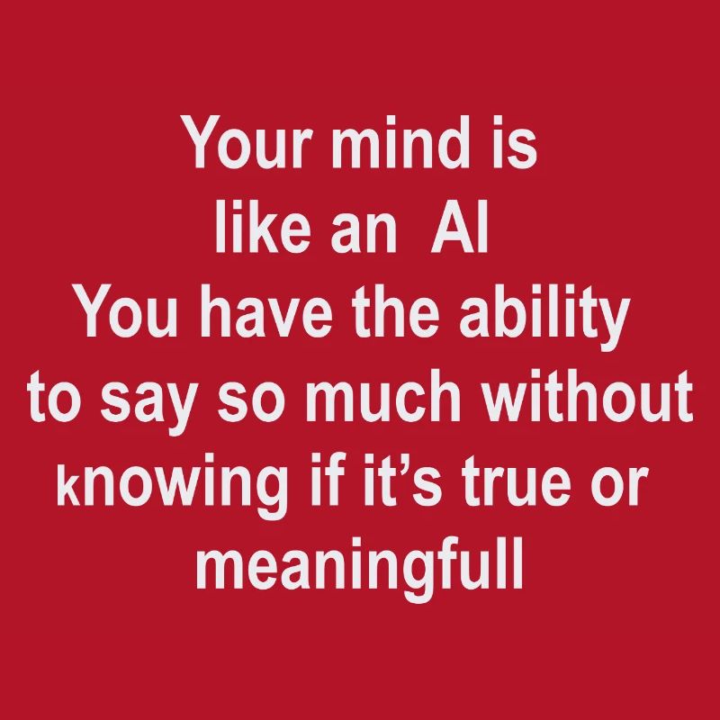 Brain as AI: Words without Value