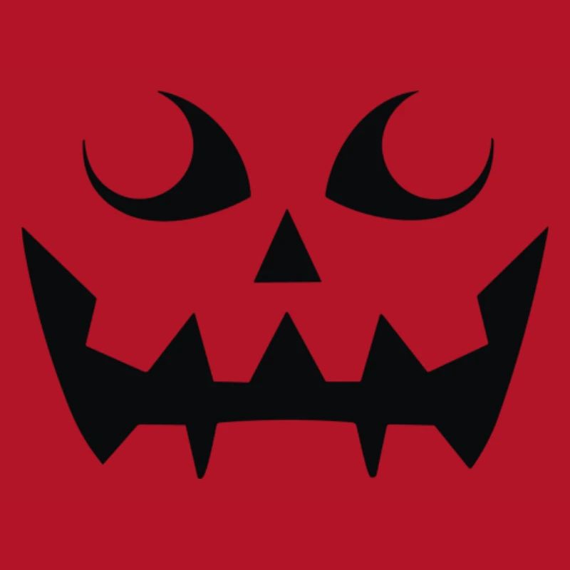 Grim Pumpkin Face Pattern