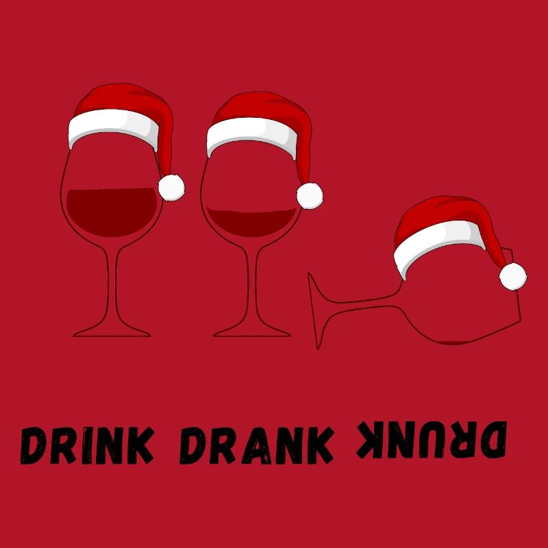 Drink Drank Drunk - Style pull de Noël laid