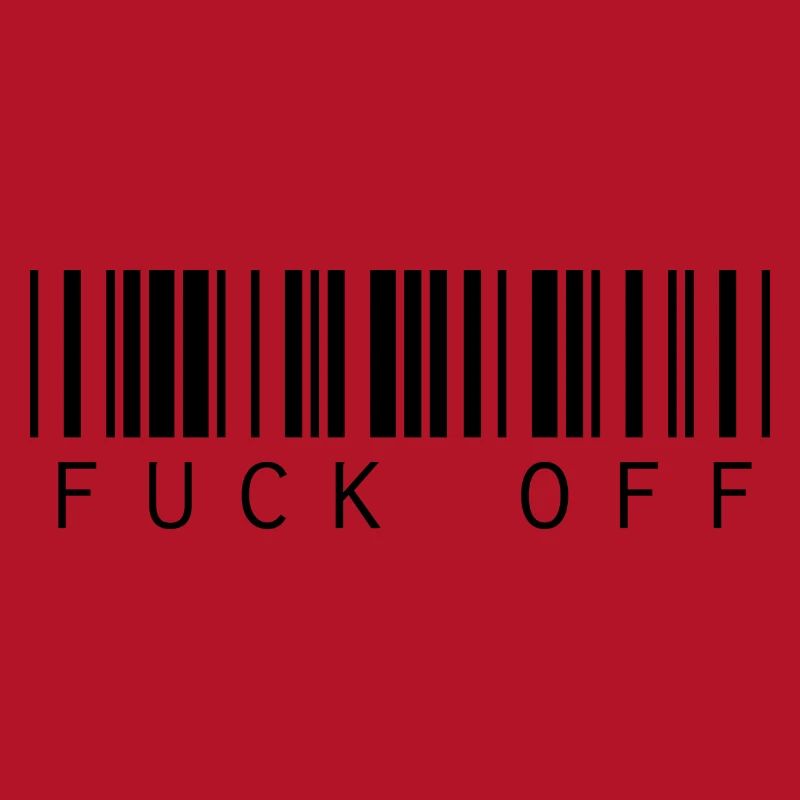 Barcode Strichcode Fuck Off Spruch