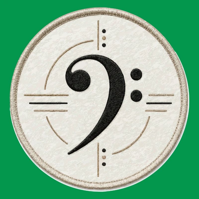 Clé de fa sur le patch