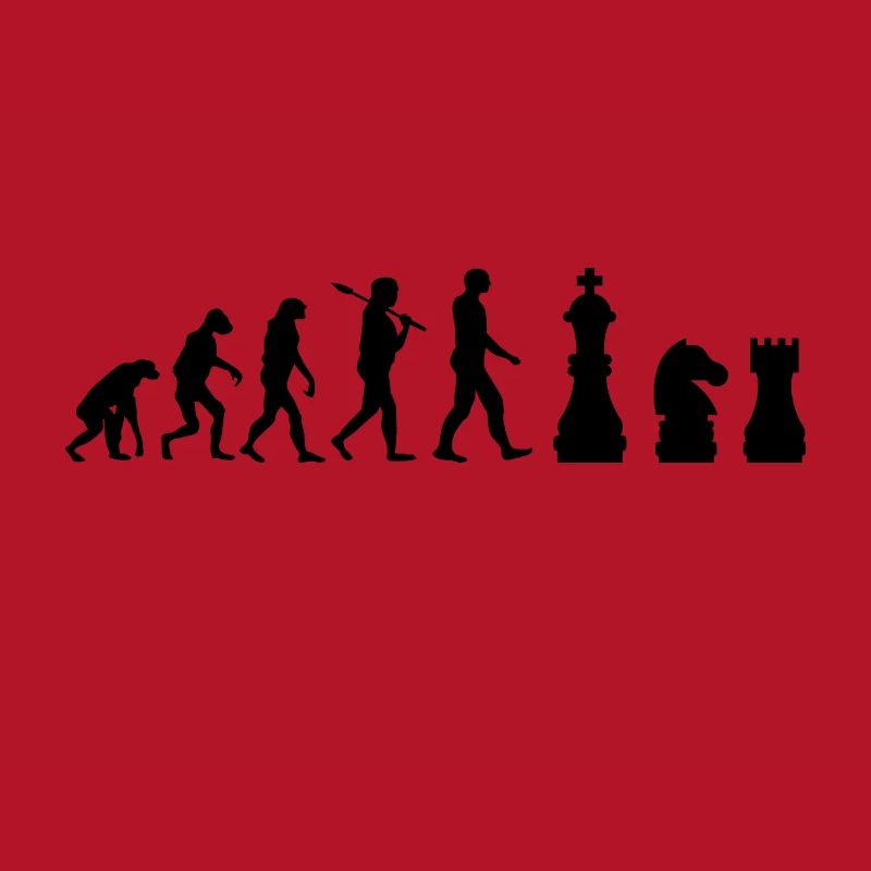 Chess pieces Evolution chess gift